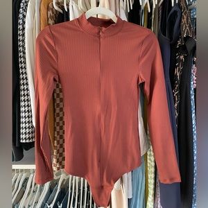 Abercrombie bodysuit with front zip